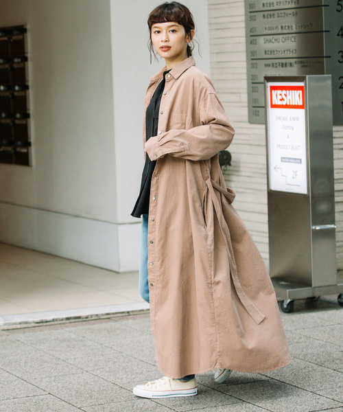 Munich（ミューニック）の「シャツコールロングシャツワンピース