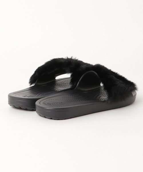 crocs（クロックス）の「crocs クロックス 205968-060 Crocs Sloane Luxe Slide W Black/Black（サンダル・レディース・ブラック・23.0cm/24.0cm/25.0cm/22.0cm）」の2枚目の写真