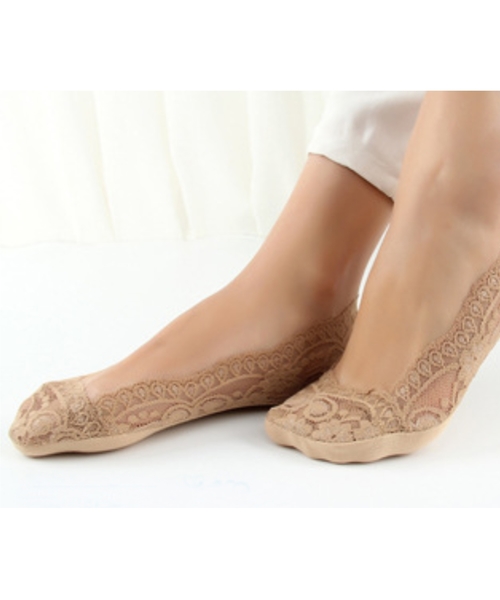 Lace Ladies(レースレディース)の「脱げないずれない滑り止め付き浅型ソックス(ソックス/靴下・レディース・ブラック/ベージュ/ブラウン/ピンク/ホワイト/グレー・FREE)」の21枚目の写真