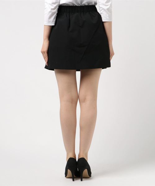 DING（ディング）の「DING/ボックスプリーツスカート（スカート・レディース・ブラック/ベージュ・FREE）」の4枚目の写真