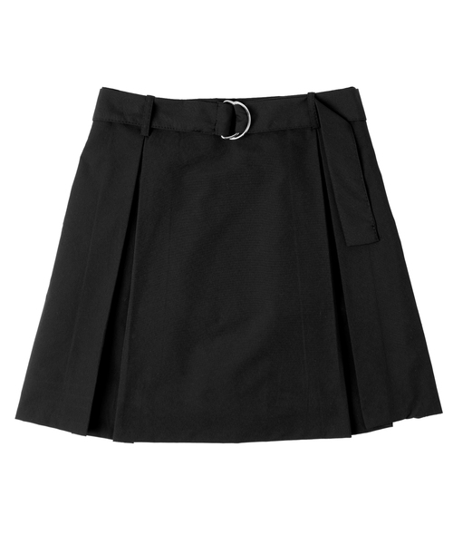 DING（ディング）の「DING/ボックスプリーツスカート（スカート・レディース・ブラック/ベージュ・FREE）」の6枚目の写真