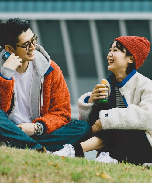 SHIPS（シップス）の「RUSSELL ATHLETIC×SHIPS: ビッグシルエット リバーシブル ボアフリース ブルゾン（ブルゾン・メンズ・ブラック/ライトホワイト/ネイビー/レッド・SMALL/MEDIUM/LARGE）」の8枚目の写真