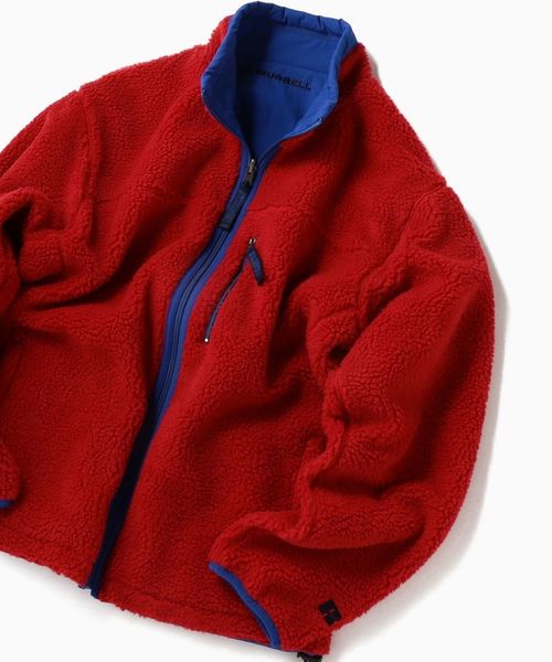 SHIPS（シップス）の「RUSSELL ATHLETIC×SHIPS: ビッグシルエット リバーシブル ボアフリース ブルゾン（ブルゾン・メンズ・ブラック/ライトホワイト/ネイビー/レッド・SMALL/MEDIUM/LARGE）」の15枚目の写真