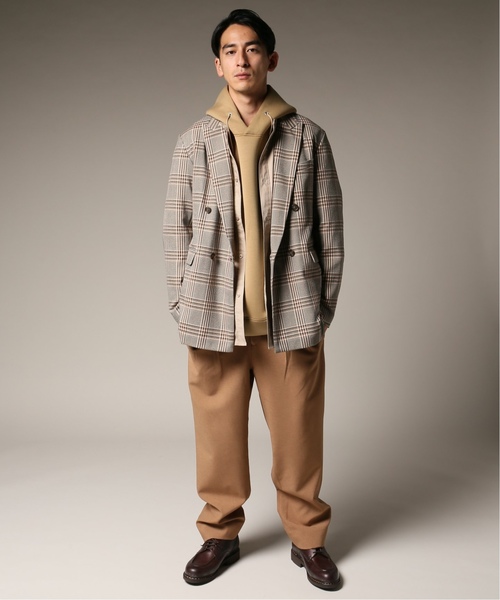 417 EDIFICE（フォーワンセブンエディフィス）の「ダンボールプルオーバーパーカー（パーカー・メンズ・ブラック/チャコールグレー/ベージュ/レッド・SMALL/MEDIUM/LARGE）」の14枚目の写真