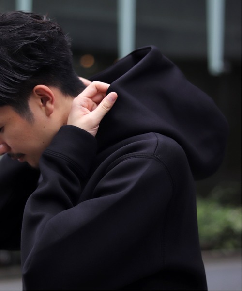 417 EDIFICE（フォーワンセブンエディフィス）の「ダンボールプルオーバーパーカー（パーカー・メンズ・ブラック/チャコールグレー/ベージュ/レッド・SMALL/MEDIUM/LARGE）」の9枚目の写真