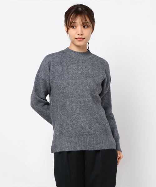 KOBE LETTUCE(コウベレタス)の「クルーネックスリットニットトップス(ニット/セーター・レディース・ベージュ/ブラウン/ブルー/チャコール・FREE)」の12枚目の写真
