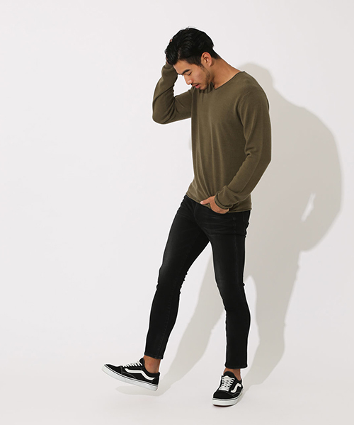 AZUL by moussy(アズールバイマウジー)の「A PERFECT DENIM/アズールパーフェクトデニム(デニムパンツ・メンズ・ブラック/ブルー/ワンウォッシュ・SMALL/LARGE/X-SMALL/MEDIUM/X-LARGE)」の5枚目の写真