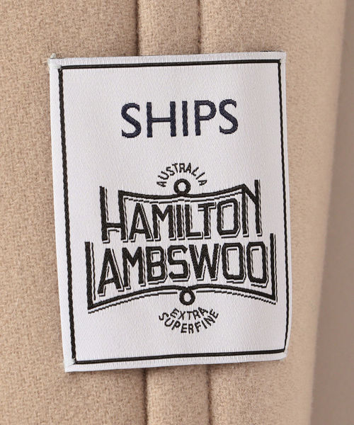 SHIPS(シップス)の「HAMILTON Pコート(その他アウター・レディース・ベージュ/ネイビー/ベージュ系その他・38/36)」の9枚目の写真