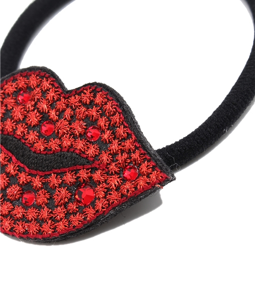 Ray BEAMS（レイビームス）の「CLEF CLE / LIP ヘアゴム（ヘアゴム・レディース・レッド・ONE SIZE）」の4枚目の写真