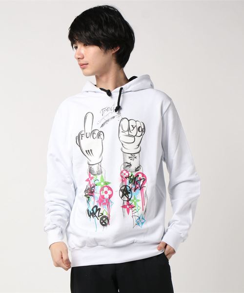 Tract（トラクト）の「FUCK YOU HOODED（パーカー）」 - WEAR