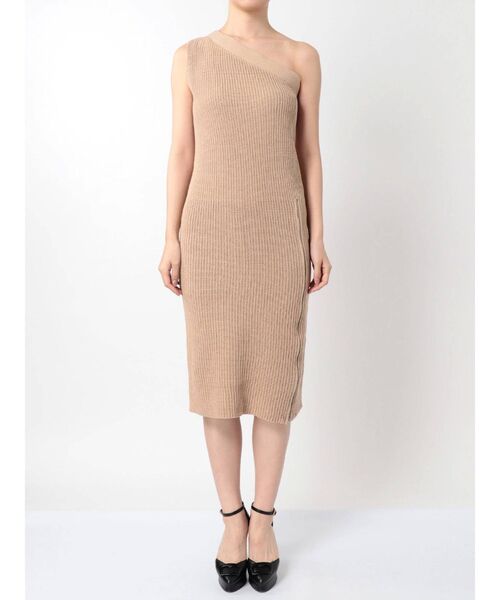 RESEXXY(リゼクシー)の「ワンショルサイドジップニットワンピース(ワンピース・レディース・ブラック/ベージュ/イエロー・FREE)」の13枚目の写真