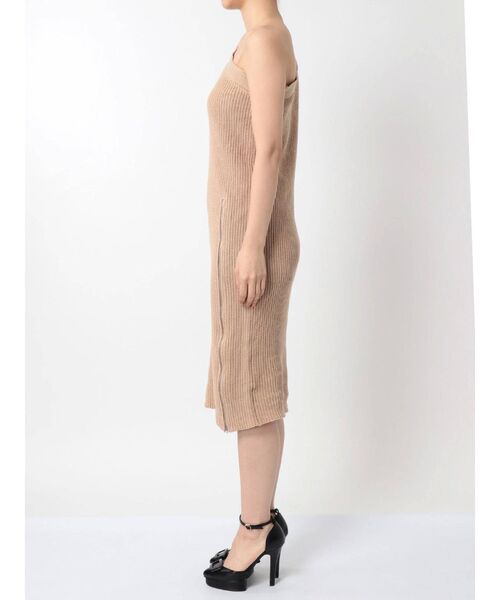 RESEXXY(リゼクシー)の「ワンショルサイドジップニットワンピース(ワンピース・レディース・ブラック/ベージュ/イエロー・FREE)」の15枚目の写真