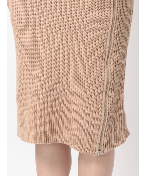 RESEXXY(リゼクシー)の「ワンショルサイドジップニットワンピース(ワンピース・レディース・ブラック/ベージュ/イエロー・FREE)」の19枚目の写真