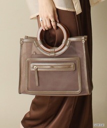 RANDA | ウッドハンドルメッシュバッグ(ハンドバッグ)