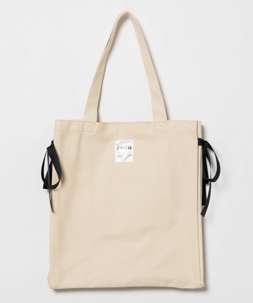 WEGO（ウィゴー）の「WEGO/サイドリボンキャンバストートバッグ（トートバッグ・レディース・ブラック/その他1/その他2・FREE）」の10枚目の写真