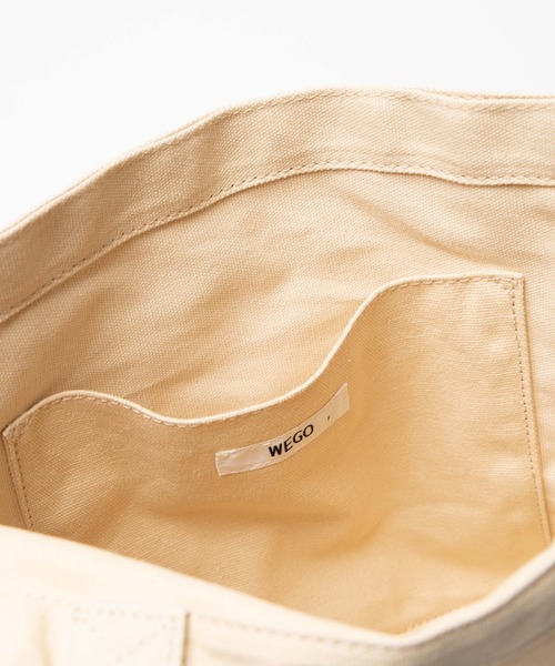 WEGO（ウィゴー）の「WEGO/サイドリボンキャンバストートバッグ（トートバッグ・レディース・ブラック/その他1/その他2・FREE）」の19枚目の写真