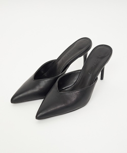 SPIRALGIRL(スパイラルガール)の「JuicyColorポインテッドミュール(パンプス・レディース・オレンジ/ピンク/ブラック/ホワイト/ホワイト系その他/カーキ・M/L)」の4枚目の写真