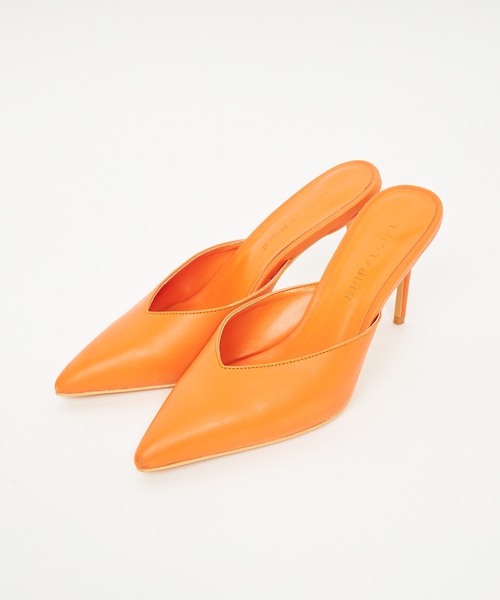 SPIRALGIRL(スパイラルガール)の「JuicyColorポインテッドミュール(パンプス・レディース・オレンジ/ピンク/ブラック/ホワイト/ホワイト系その他/カーキ・M/L)」の10枚目の写真