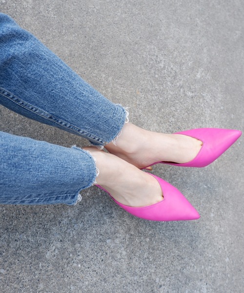 SPIRALGIRL(スパイラルガール)の「JuicyColorポインテッドミュール(パンプス・レディース・オレンジ/ピンク/ブラック/ホワイト/ホワイト系その他/カーキ・M/L)」の15枚目の写真