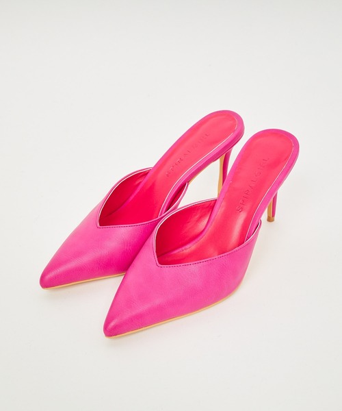 SPIRALGIRL(スパイラルガール)の「JuicyColorポインテッドミュール(パンプス・レディース・オレンジ/ピンク/ブラック/ホワイト/ホワイト系その他/カーキ・M/L)」の13枚目の写真