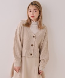 ワッフルカーディガン