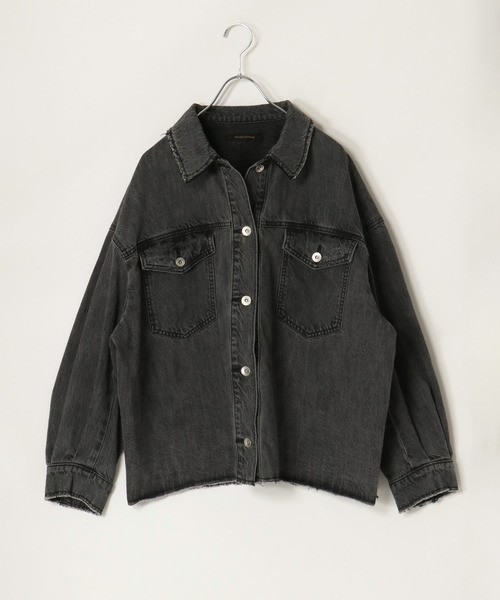 VENCEEXCHANGE（ヴァンスエクスチェンジ）の「ルーズビックGジャン（デニムジャケット・レディース・オフホワイト/ブラック/スカイブルー・M）」の16枚目の写真
