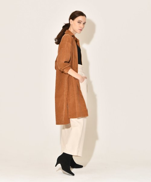 My shawty(マイシャウティー)の「corduroy shirt jacket(その他アウター・レディース・アイボリー/キャメル・FREE)」の7枚目の写真