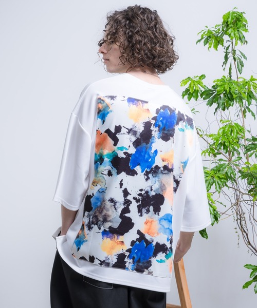 Casper John(�L���X�p�[�W����)��Back Art Big T-shirts/�o�b�N�A�[�g�r�b�OT(T�V���c/�J�b�g�\�[)