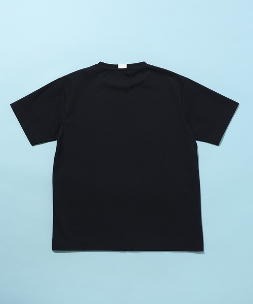 ADAM ET ROPE'（アダムエロペ）の「ポンチソリッドT（Tシャツ/カットソー・メンズ・ホワイト/ネイビー・M/L）」の5枚目の写真