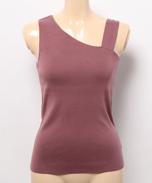 LOWRYS FARM（ローリーズファーム）の「１２Ｇスーピマノースリーブ　878761（タンクトップ・レディース・ブラック/ブラウン/ピンク/ブラック系その他・FREE）」の4枚目の写真