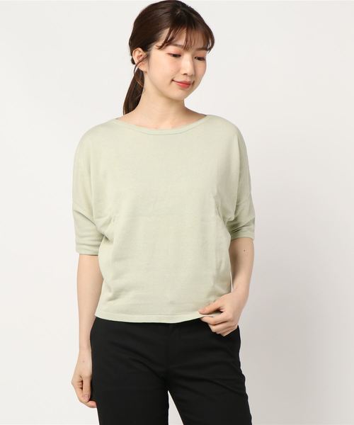 KOBE LETTUCE(コウベレタス)の「綿100%選べる3タイプニットトップス(ニット/セーター・レディース・ブラック/オフホワイト/サンドベージュ/ミント/ラベンダー/ホワイト系その他/ブラック系その他/ベージュ系その他/グリーン系その他/パープル系その他/オレンジ系その他/ホワイト系その他2/ブラック系その他2/ベージュ系その他2/グリーン系その他2/パープル系その他2/オレンジ系その他2/オレンジ系その他3・1/2/3)」の10枚目の写真
