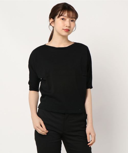 KOBE LETTUCE(コウベレタス)の「綿100%選べる3タイプニットトップス(ニット/セーター・レディース・ブラック/オフホワイト/サンドベージュ/ミント/ラベンダー/ホワイト系その他/ブラック系その他/ベージュ系その他/グリーン系その他/パープル系その他/オレンジ系その他/ホワイト系その他2/ブラック系その他2/ベージュ系その他2/グリーン系その他2/パープル系その他2/オレンジ系その他2/オレンジ系その他3・1/2/3)」の5枚目の写真