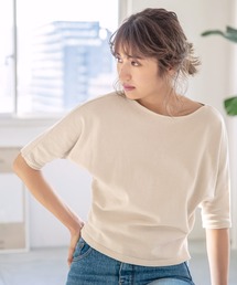 綿100%選べる3タイプニットトップス