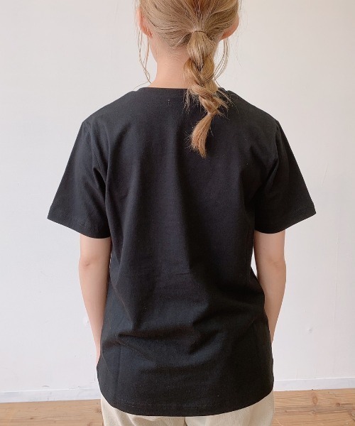 VANNIE U（ヴァニーユー）の「クラッシックロゴT（Tシャツ/カットソー・レディース・ホワイト/ブラック/ブラウン/モカ・FREE）」の20枚目の写真