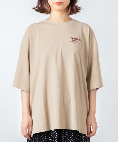 WEGO（ウィゴー）の「WEGO/サークルベアバックプリントTシャツ（Tシャツ/カットソー・レディース・カーキ/ベージュ・FREE）」の12枚目の写真