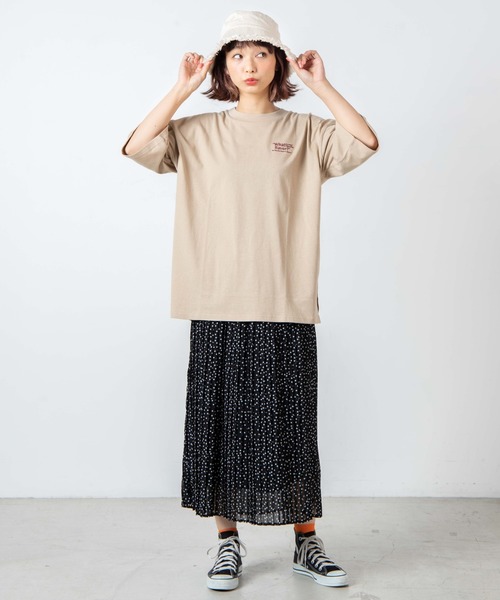 WEGO（ウィゴー）の「WEGO/サークルベアバックプリントTシャツ（Tシャツ/カットソー・レディース・カーキ/ベージュ・FREE）」の6枚目の写真