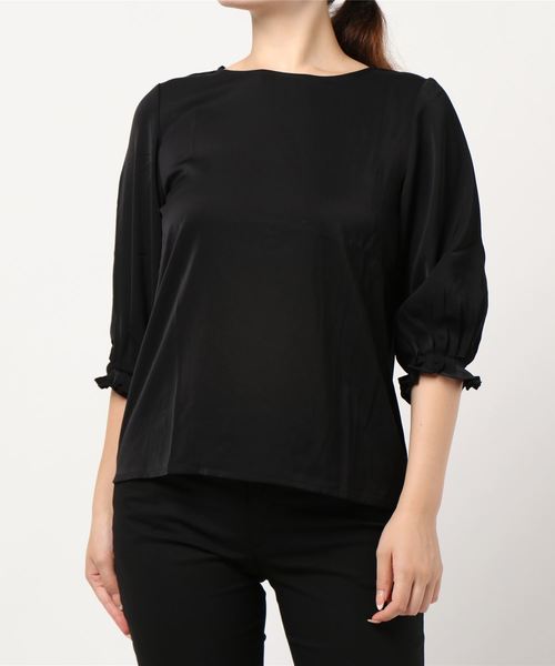 Coo+i（クーイ）の「七分袖ブラウス（シャツ/ブラウス・レディース・ベージュ/ネイビー/グレー/ピンク/ブラック・L/M/XL）」の15枚目の写真