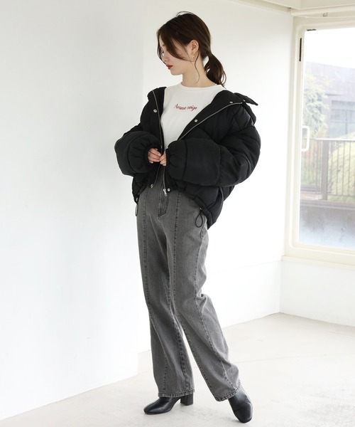 one after another NICE CLAUP（ワンアフターアナザーナイスクラップ）の「ストレッチショートブーツ（ブーツ・レディース・ブラック/アイボリー/モカ・SMALL/MEDIUM/LARGE）」の14枚目の写真