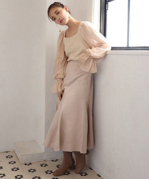 one after another NICE CLAUP（ワンアフターアナザーナイスクラップ）の「ストレッチショートブーツ（ブーツ・レディース・ブラック/アイボリー/モカ・SMALL/MEDIUM/LARGE）」の8枚目の写真