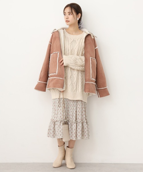 one after another NICE CLAUP（ワンアフターアナザーナイスクラップ）の「ストレッチショートブーツ（ブーツ・レディース・ブラック/アイボリー/モカ・SMALL/MEDIUM/LARGE）」の12枚目の写真