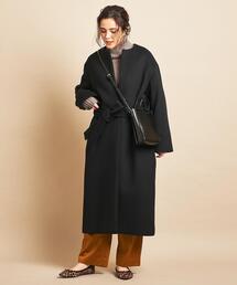 BEAUTY&YOUTH UNITED ARROWS | BY∴ ビーバーノーカラーロングコート о(ノーカラーコート)