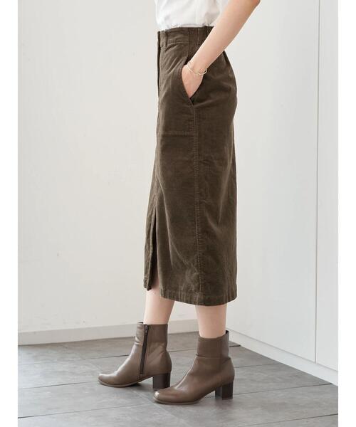 AMERICAN HOLIC（アメリカンホリック）の「ストレッチコール天タイトスカート　＊（スカート・レディース・チャコールグレー/ブラウン/グレイッシュベージュ・L/M）」の12枚目の写真