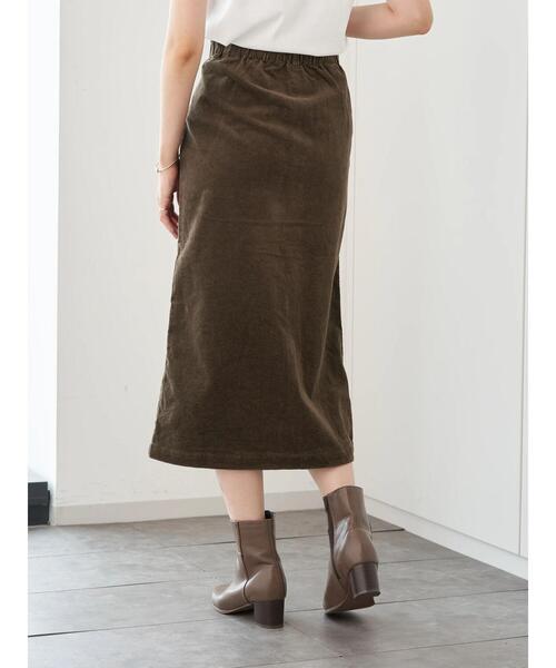 AMERICAN HOLIC（アメリカンホリック）の「ストレッチコール天タイトスカート　＊（スカート・レディース・チャコールグレー/ブラウン/グレイッシュベージュ・L/M）」の13枚目の写真