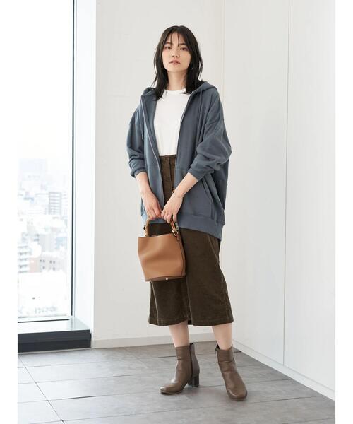 AMERICAN HOLIC（アメリカンホリック）の「ストレッチコール天タイトスカート　＊（スカート・レディース・チャコールグレー/ブラウン/グレイッシュベージュ・L/M）」の14枚目の写真