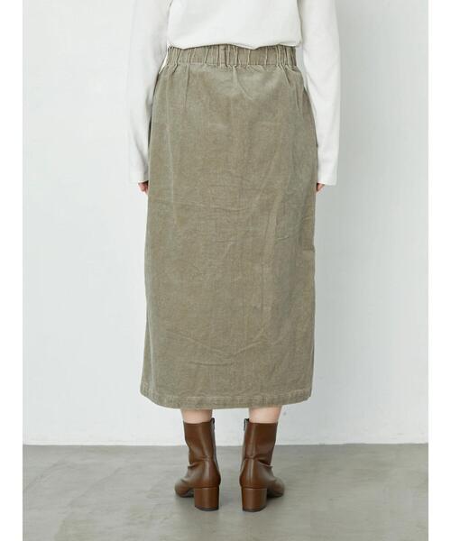 AMERICAN HOLIC（アメリカンホリック）の「ストレッチコール天タイトスカート　＊（スカート・レディース・チャコールグレー/ブラウン/グレイッシュベージュ・L/M）」の16枚目の写真