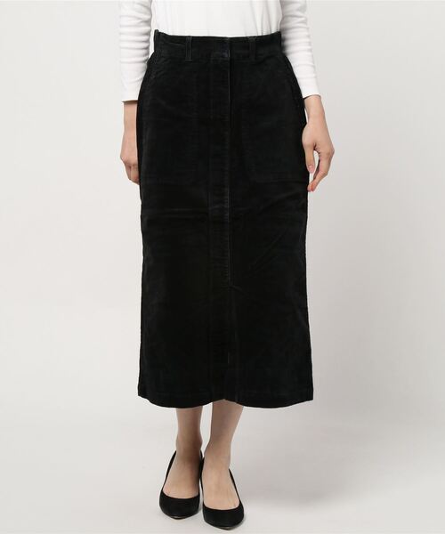 AMERICAN HOLIC（アメリカンホリック）の「ストレッチコール天タイトスカート　＊（スカート・レディース・チャコールグレー/ブラウン/グレイッシュベージュ・L/M）」の9枚目の写真