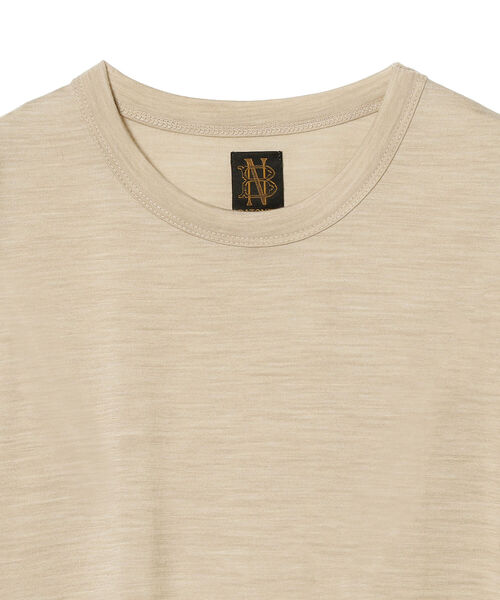 【美品】 BATONER バトナー　ウォッシャブルウールTシャツ　サイズ2 BATONER / バトナー | ウォッシャブル ウールTシャツ - Black