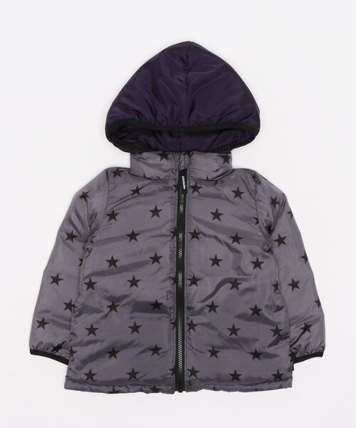 BeBe（ベベ）の「BeBe/リバーシブル 星柄 ダウン コート（100cm～140cm  