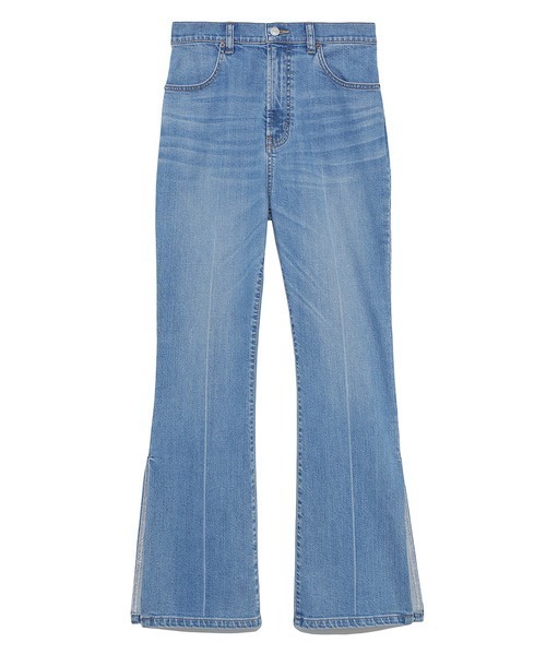 Mila Owen(ミラオーウェン)の「脇スリットストレートデニムパンツ(デニムパンツ・レディース・ライトブルー/ブラック/ブルー・1/0)」の18枚目の写真