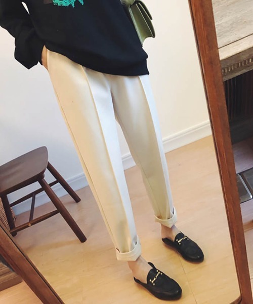 MAISON DE THERESE(メゾン ド テレーズ)の「九分丈パンツ(その他パンツ・レディース・ベージュ/ブラック/アイボリー・L/M/XL/S)」の2枚目の写真